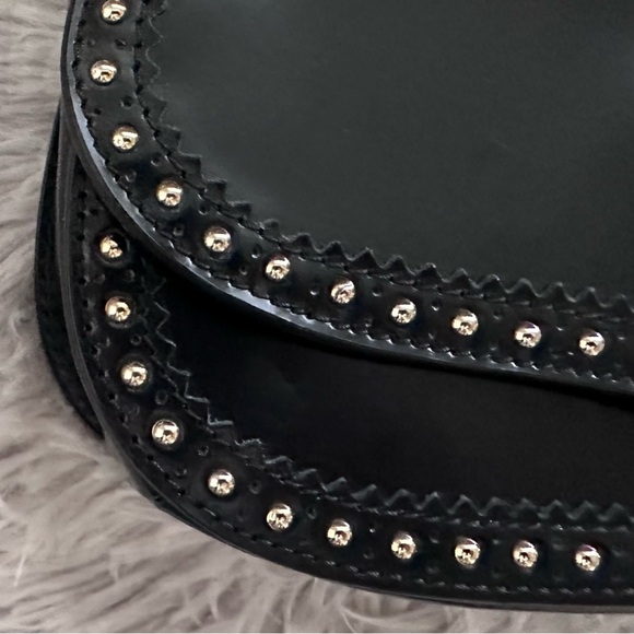 Patrizia Pepe Black Studded Shoulder Bag - Picture 10 of 16